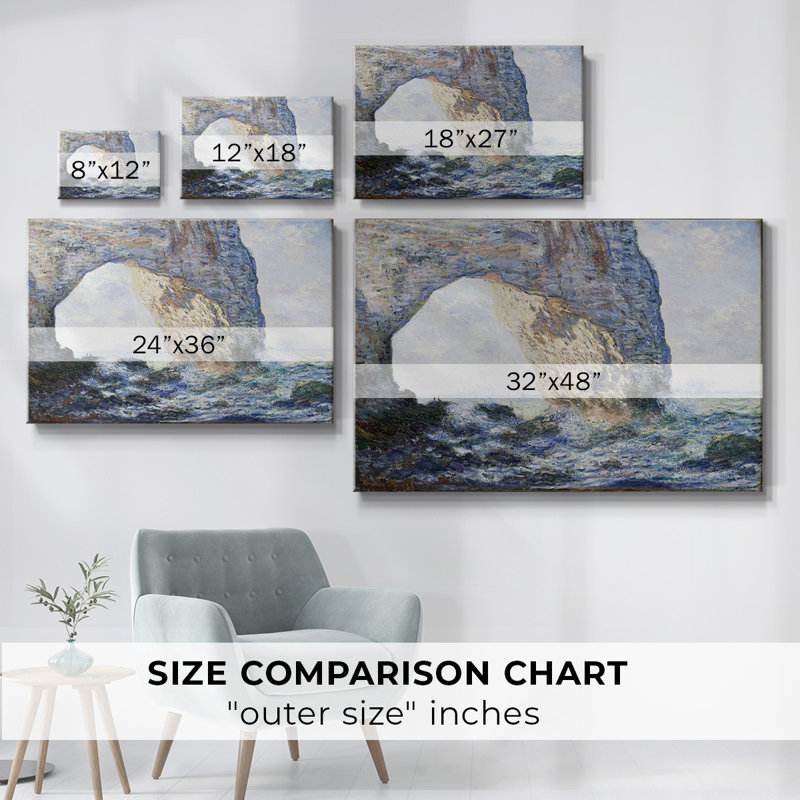 Monet - Toile tendue avec châssis, H 24 po x l 36 po