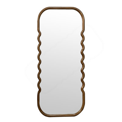 31.4X1.4X74" Oversized Wooden Floor Mirror