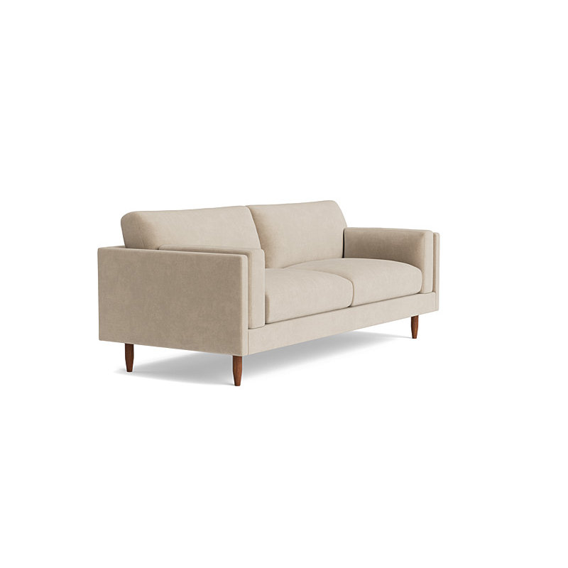 Skinny Fat Sofa ("85"), Velvet - Beige
