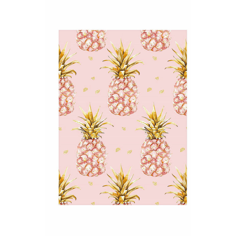 «Food and Kitchen Luxe Pineapples I Glam», reproduction d'art non encadrée, H 20 po x l 16 po