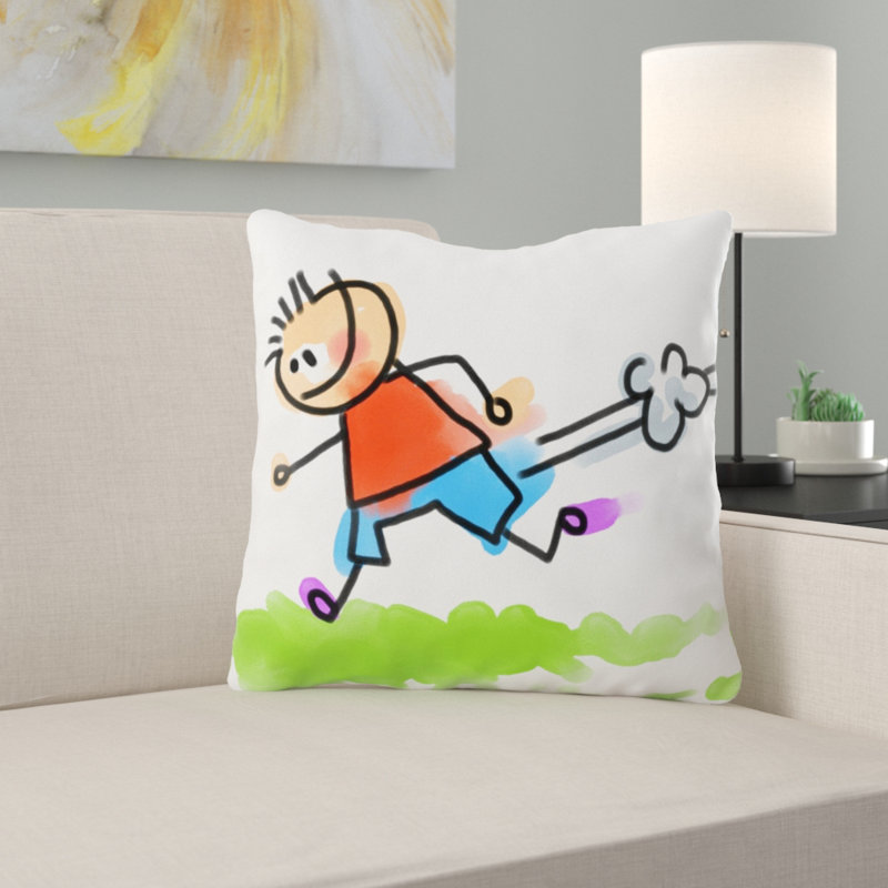 Reversible Throw Pillow, Microsuede, Indoor
