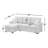 Nadha 85'' Square Arm Sofa Bed-1832761325