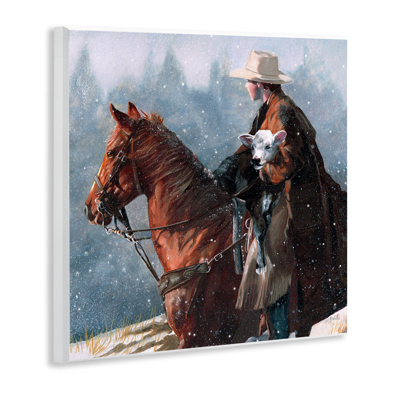 «Cowboy Snow Scene» par Victoria Schultz