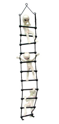 Jahdel Aliens on Rope Ladder Statue