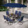 Sutiya 6 - Person Metal Patio Dining Set with Rectangular Table