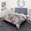 Ensemble de housse de couette Vintage Beige Minimalisme-1935668844