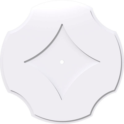 20"OD x 1"ID x 7"C x 1"P Percival Architectural Grade PVC Contemporary Ceiling Medallion