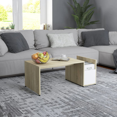 Table basse simple avec rangement en bois d'ingénierie Piccirillo