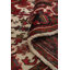 Tapis traditionnel rouge en laine 10 x 13