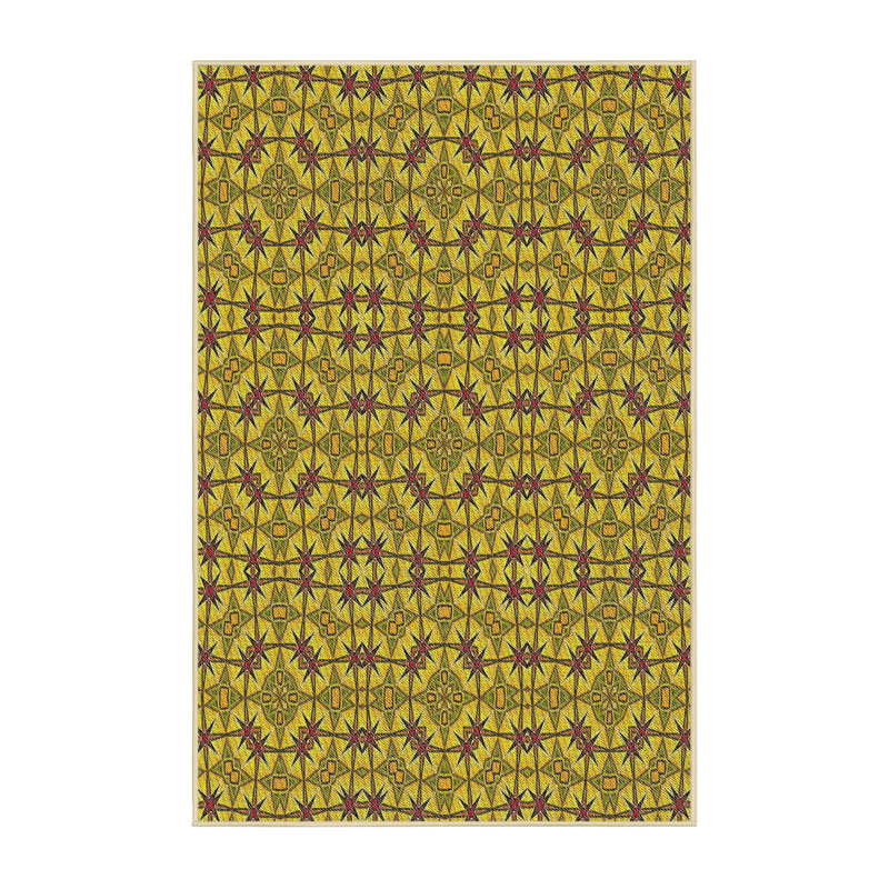 Tapis de zone verte à motif Drumrankin, Rectangle 2 pi x 4 pi