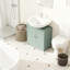 Armoire de meuble-lavabo sous le lavabo avec 2 portes et tablette réglable (sans lavabo de salle de bain)-121100388