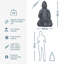Weather Resistant UV Resistant Fiberstone Garden Statue