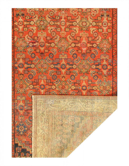 Persian Antique hand knotted Malayer 4'6"X 9'3"