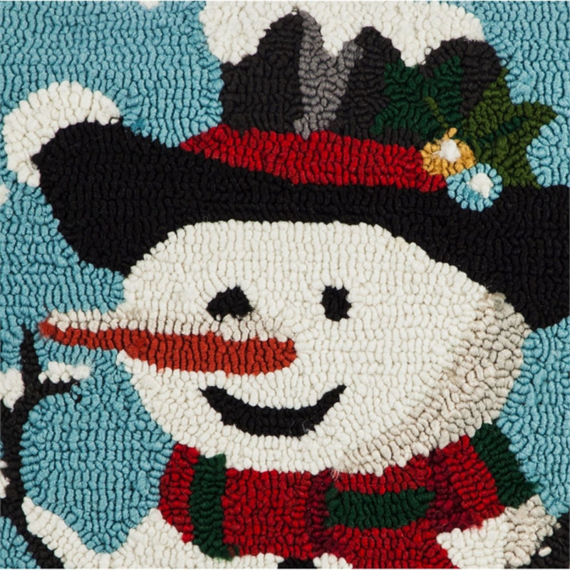 Snowman Square Throw