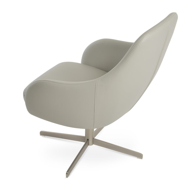 Fauteuil pivotant 4 étoiles Gazel, Gris clair
