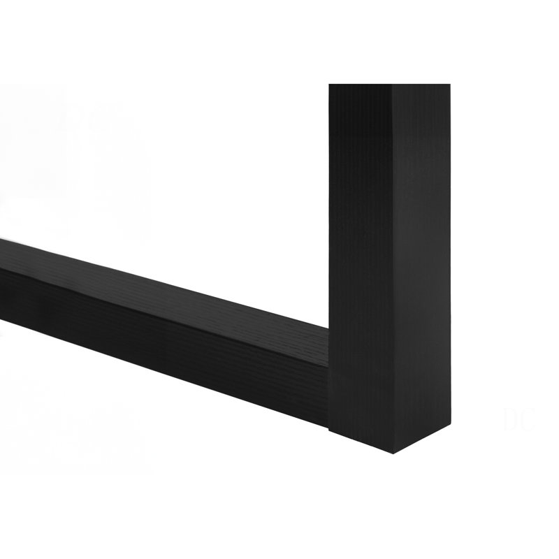 Bureau d'ordinateur, bureau personnel, ordinateur portable, installation à gauche, à droite, tiroirs de rangement, L 48 po, travail, stratifié noir, contemporain, moderne