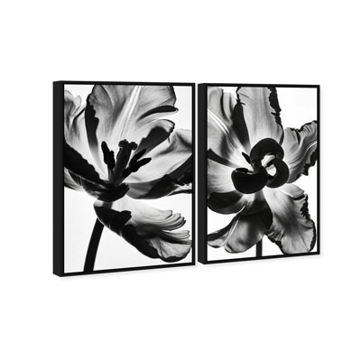 Close Up Set Floral & Botanical Canvas Print by Oliver Gal, Black Frame, 10 x 15