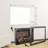 33 Inch Infrared Electric Fireplace With Removable Trim Kit Insert, Touch Panel Home Decor Heater, Smokeless Firebox With Fire Crackling Sound-1242618458
