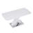 Modern Square Dining Table, Stretchable, White Table Top+MDF X-Shape Table Leg With Metal Base