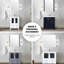Meuble-lavabo simple 36 po W Bleu marine, robinet, armoire à fermeture douce et plateau intérieur en céramique, teint