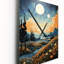 Horloge murale moderne Vangogh Wheatfield avec cyprès - Vangogh-269401633