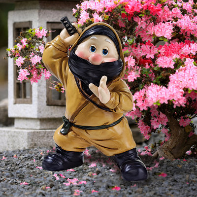 Far East Gnome Ninja Statue