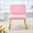 One White minimalist armless sofa chair with plush cushion and backrest paired-993164508