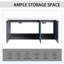 Meuble-lavabo mural 48 po avec lavabo double en résine et 3 portes à fermeture en douceur-1693576284