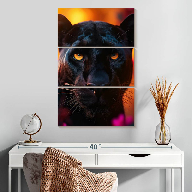 Brampt Black Panther Sunset, 32" H x 20" W