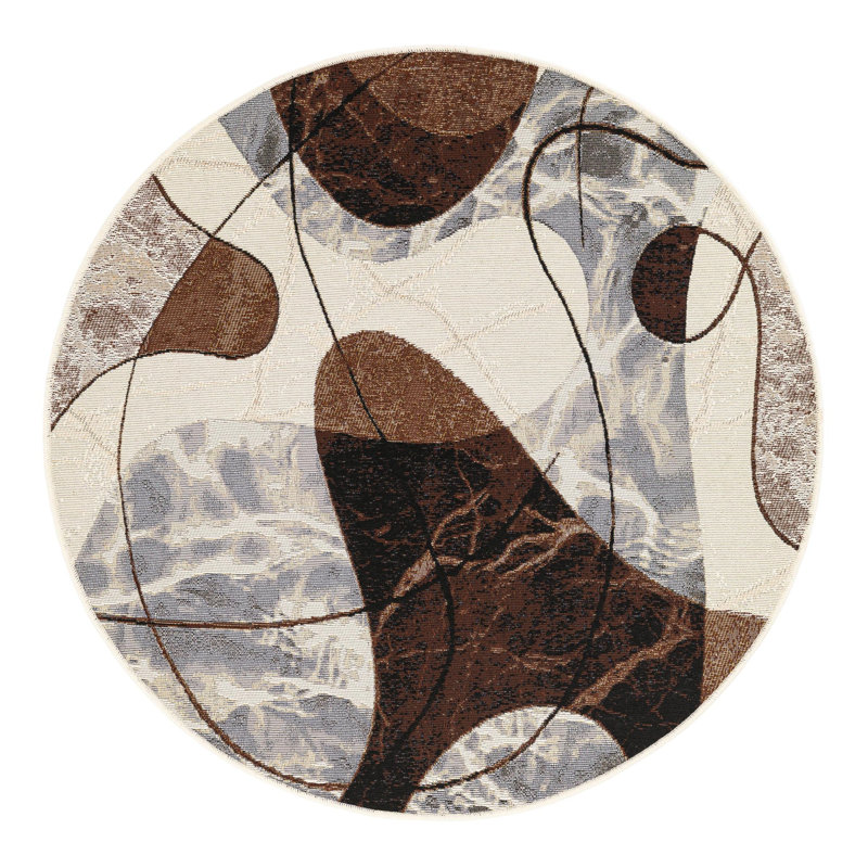 Vanta Hower Indoor/Outdoor Area Rug, Round 4'1"