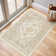 Medallion Non Slip Washable Rug(Cream)