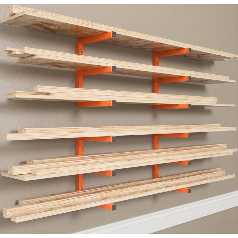 Support mural en bois et support de rangement en bois