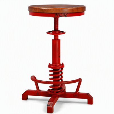 Tabouret pivotant en bois massif Jaitun