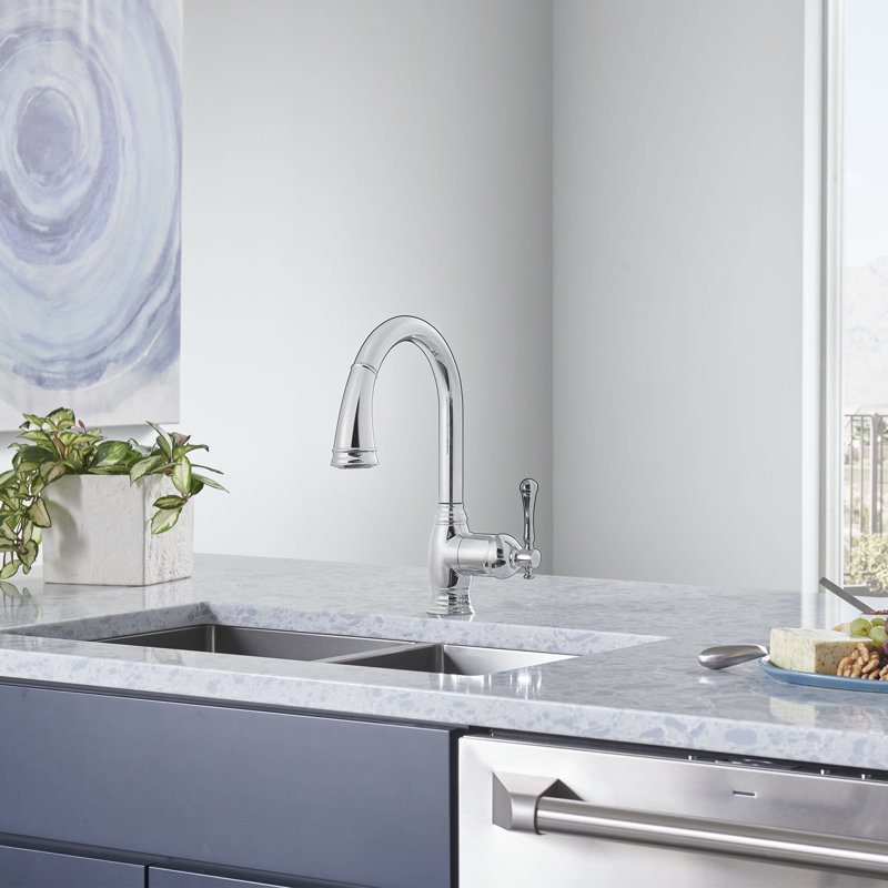Bridgeford® Pull Down Bar Faucet, Starlight Chrome
