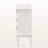 Ripple White Finish Brass Metal Handles 3-Drawer Storage Cabinet, 31.27" H X 31.19" W X 13.44" D