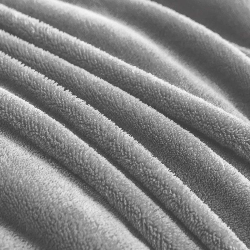 Joyan Extra Soft Sherpa Fleece Dual Sided Blanket, Single, Silver