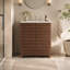 Freestanding Standard Single Vanity Bathroom Vanity With Ceramic Top