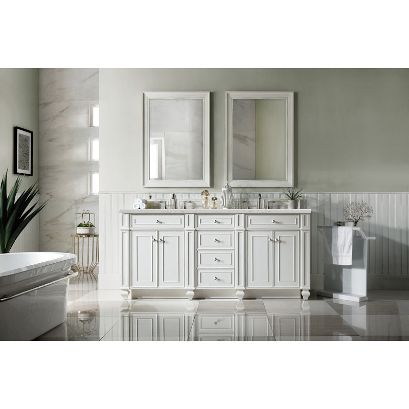 Bristol 72'' W Double Vanity, Eternal Jasmine Pearl, Bright White