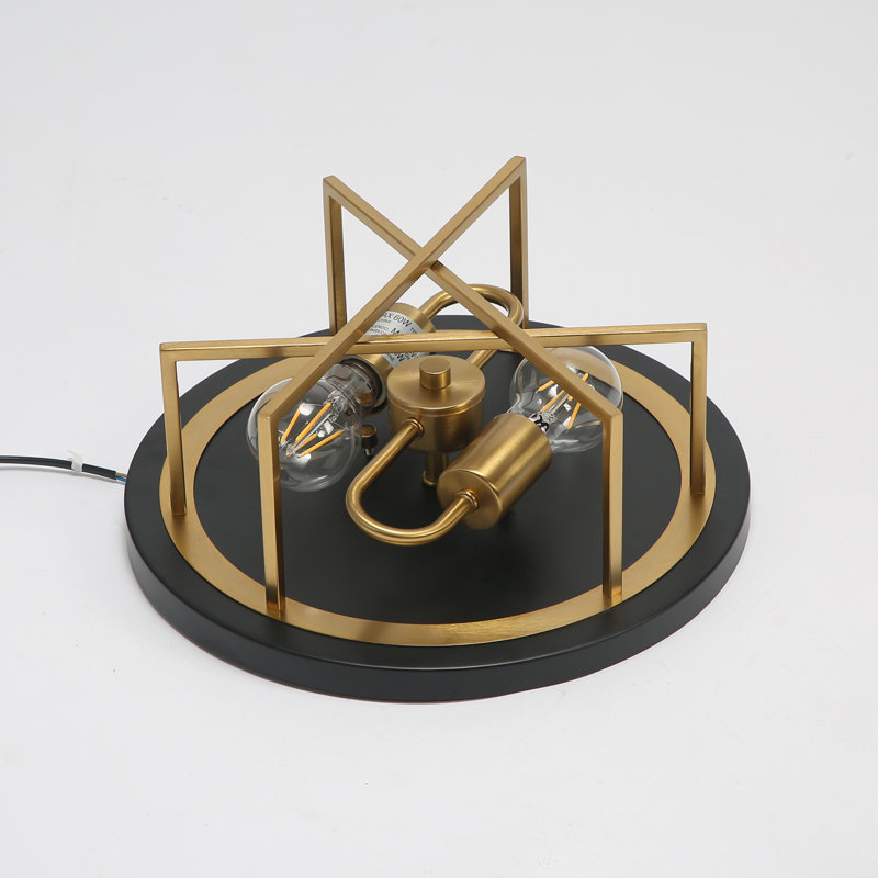 2-lights Black Flush Mount Ceiling Light Fixtures 