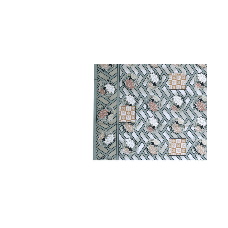 Hand-Knotted High-Quality Green Area Rug