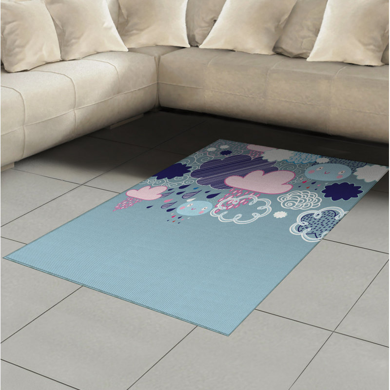 Tapis décoratif en fibre de polyester à haute densité, Rectangle— 4 pi x 5 pi 8 po