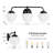 3 - Light Dimmable Vanity Light-609543467