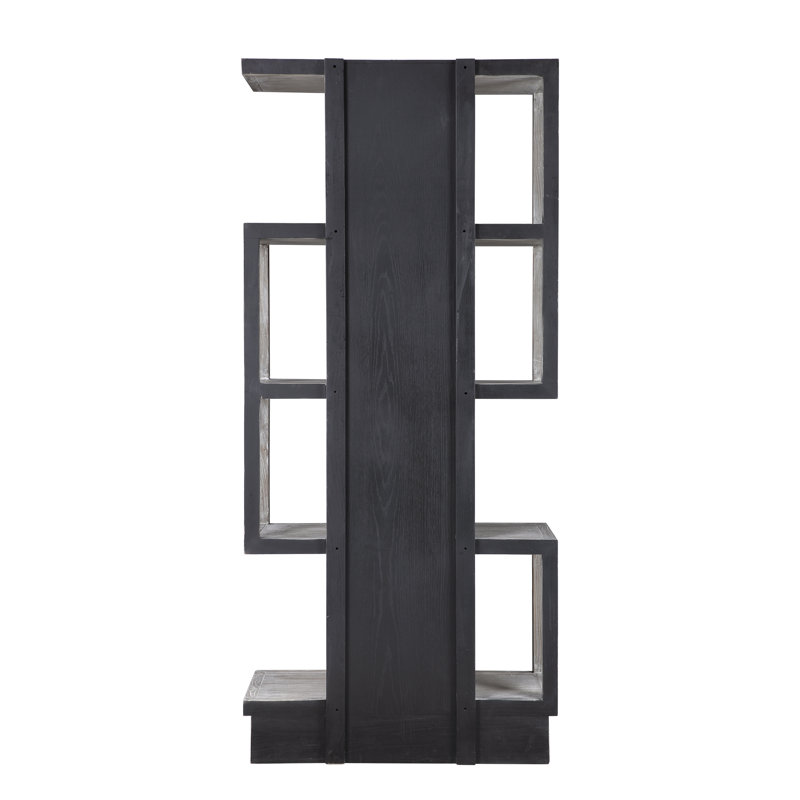 Tormey Solid Wood Etagere Bookcase