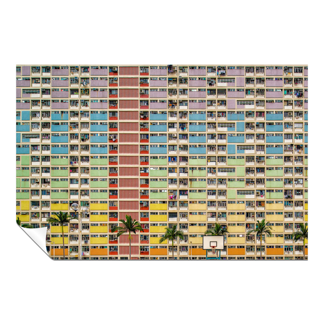 Panther Print Fine Art Prints Colorful Architectural Building & Palm Trees Artistic Unframed Poster, Pictures For Home Walls, Bedroom, Living Room & B