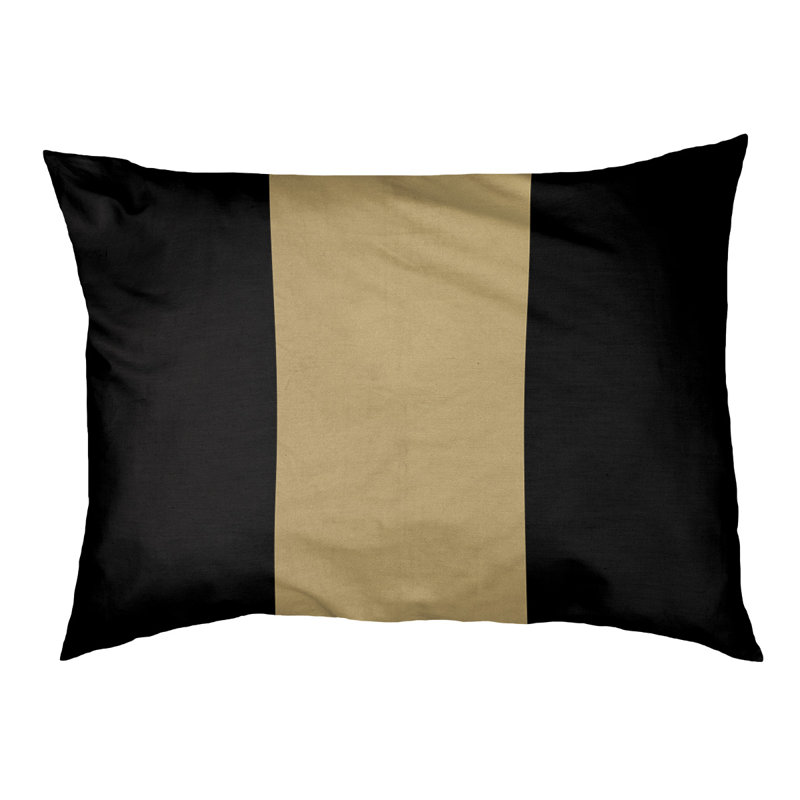 Polyester Pet Bed, Medium (28" W x 18" D x 6" H), Black/Gold/Black