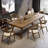 Brown Rectangle Solid Wood Dining Tables-1498279861