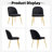 Velvet Upholstered Stacking Side Chair-748664326