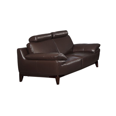 Servidio 71'' Genuine Leather Sofa