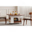 Table basse / table d'appoint moderne 27,6 po avec plateau pliable et roulettes, rangement à plusieurs niveaux-121053084