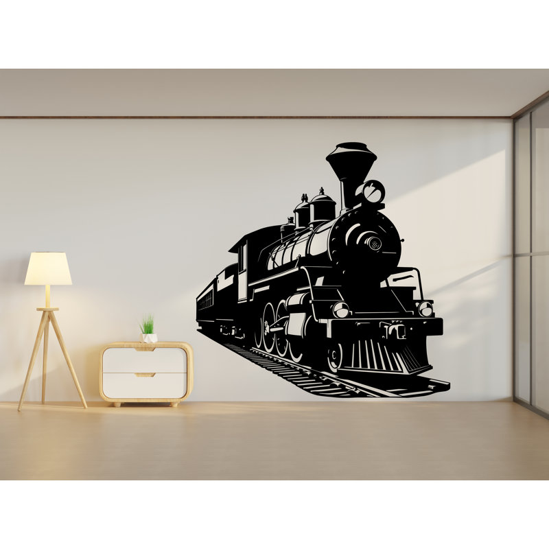 Autocollant de train, art mural, train, art, train, Menthe, H 17 po x l 17 po